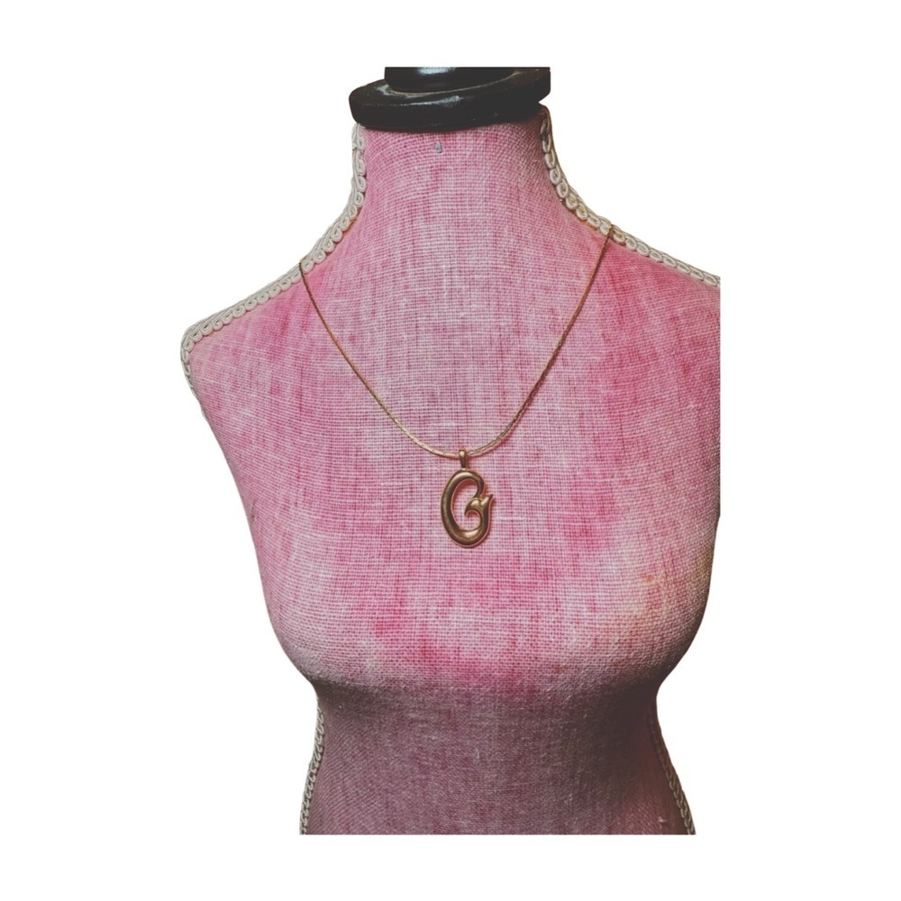 New Vintage Givenchy “G” Pendant Necklace